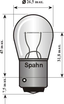 Spahn Glühlampen 2019 - Лампа накаливания, фонарь указателя поворота autodif.ru