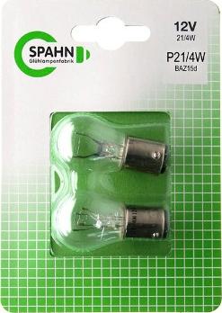 Spahn Glühlampen BL2015 - Лампа накаливания, фонарь сигнала тормоза / задний габаритный autodif.ru