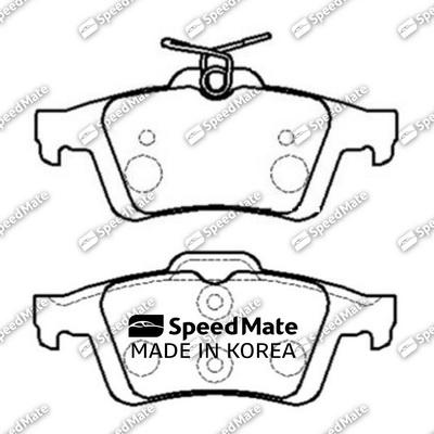 SpeedMate SM-BPJ310 - Тормозные колодки, дисковые, комплект autodif.ru