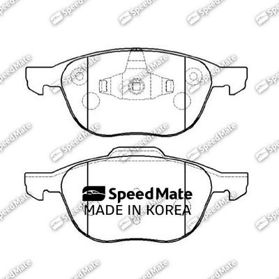 SpeedMate SM-BPU128 - Тормозные колодки, дисковые, комплект autodif.ru