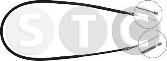 STC T483025 - Тросик, cтояночный тормоз autodif.ru