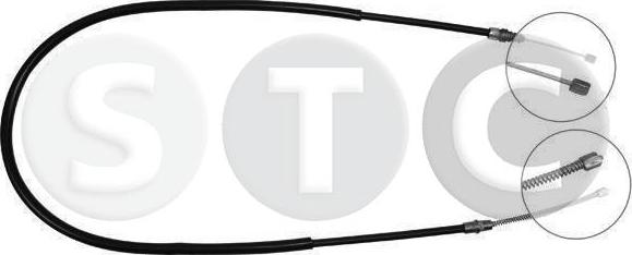 STC T483023 - Тросик, cтояночный тормоз autodif.ru