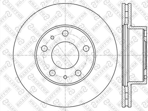 Stellox 6020-9945V-SX - Тормозной диск autodif.ru