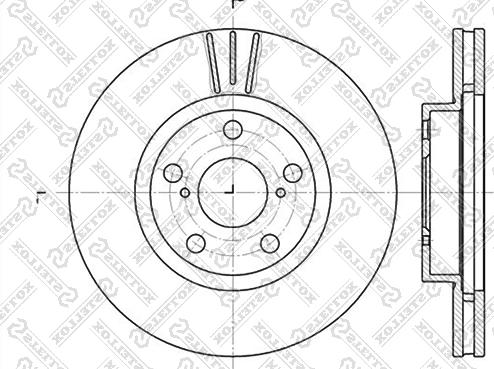 Stellox 6020-4564V-SX - Тормозной диск autodif.ru