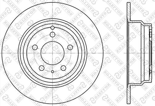 Stellox 6020-4833-SX - Тормозной диск autodif.ru