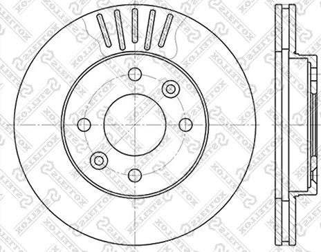 Stellox 6020-3909V-SX - Тормозной диск autodif.ru