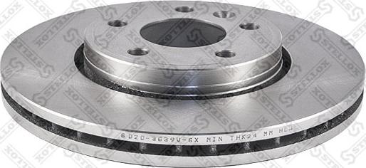 Stellox 6020-3639V-SX - Тормозной диск autodif.ru