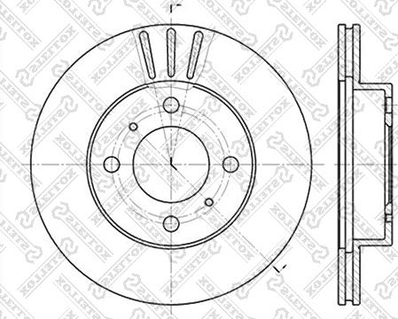 Stellox 6020-3021V-SX - Тормозной диск autodif.ru