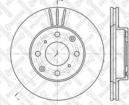 Stellox 6020-2615V-SX - Тормозной диск autodif.ru