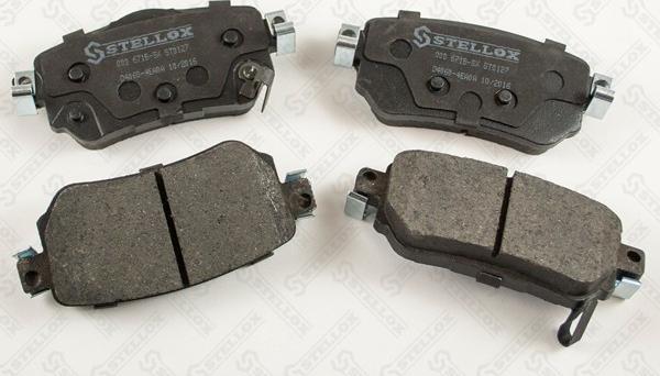 Stellox 000 671B-SX - Тормозные колодки, дисковые, комплект autodif.ru