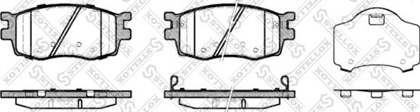 Stellox 001 086B-SX - Тормозные колодки, дисковые, комплект autodif.ru