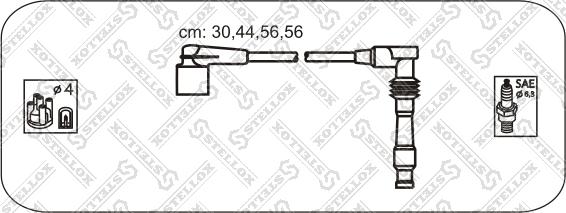 Stellox 10-38449-SX - Комплект проводов зажигания autodif.ru