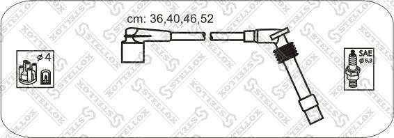 Stellox 10-38460-SX - Комплект проводов зажигания autodif.ru