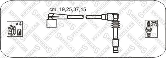 Stellox 10-38571-SX - Комплект проводов зажигания autodif.ru