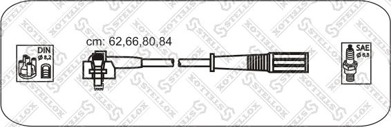 Stellox 10-38115-SX - Комплект проводов зажигания autodif.ru