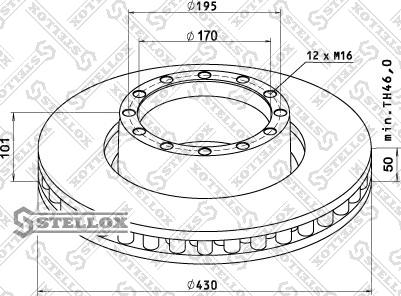 Stellox 85-00741-SX - Тормозной диск autodif.ru