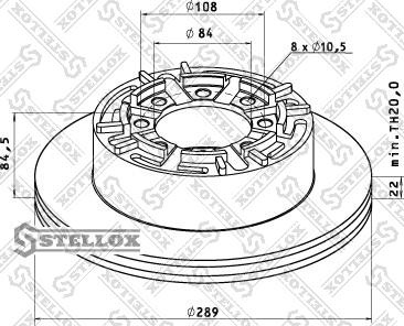 Stellox 85-00737-SX - Тормозной диск autodif.ru