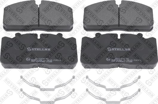Stellox 85-01416-SX - Тормозные колодки, дисковые, комплект autodif.ru