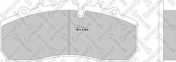 Stellox 85-11413-SX - Тормозные колодки, дисковые, комплект autodif.ru