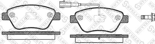 Stellox 869 011-SX - Тормозные колодки, дисковые, комплект autodif.ru