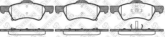 Stellox 821 002B-SX - Тормозные колодки, дисковые, комплект autodif.ru