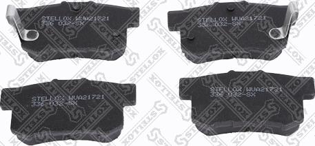 Stellox 336 032-SX - Тормозные колодки, дисковые, комплект autodif.ru