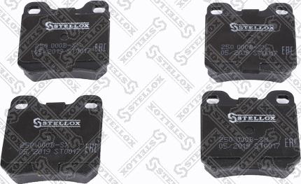 Stellox 250 000B-SX - Тормозные колодки, дисковые, комплект autodif.ru