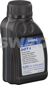Swag 99 90 0001 - Жидкость тормозная 0,25л - DOT 4, спецификации ОЕМ: DBL 7760, GME L5 104, VAG TL 7766X/Y, Ford SAM 6 autodif.ru