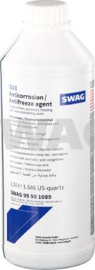 Swag 99 90 1089 - Охлаждающая жидкость SWAG 99901089 1.5л G011A8CA1 антифриз концентрат G11 (синий) autodif.ru
