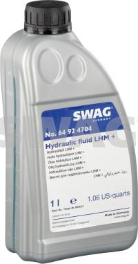 Swag 64 92 4704 - Жидкость гидравлическая 1л - минеральная (зелёная) LHM-plus PSA B71 2710 autodif.ru