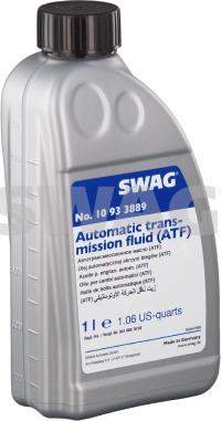 Swag 10 93 3889 - Жидкость гидравлическая 1л для АКПП синяя 7speed ATF после 21062010 MB 23615 0019897803 autodif.ru