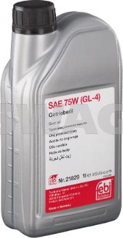 Swag 10 92 1829 - Масло трансмиссионное синтетическое 1л - (желтое) SAE 75W, API Gl-4 MB 235.10 VW TL 521 78 (G 052 17 autodif.ru