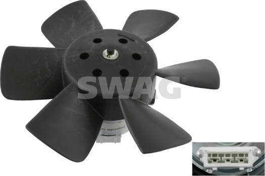 Swag 30 90 6989 - Вентилятор, охлаждение двигателя autodif.ru