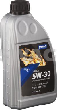 Swag 33 10 1787 - Масло моторное /1L/ 1L SAE 5W30 HC C2 PSA B71 2290 autodif.ru