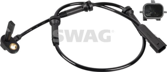 Swag 33 10 3841 - Датчик ABS, частота вращения колеса autodif.ru