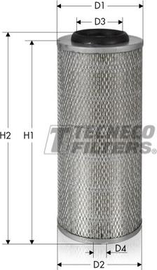 Tecneco Filters AR987-I - Воздушный фильтр, двигатель autodif.ru