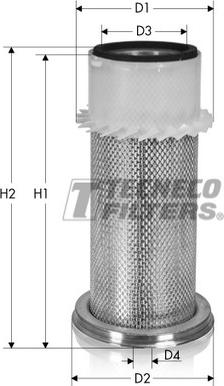 Tecneco Filters AR581-I - Воздушный фильтр, двигатель autodif.ru