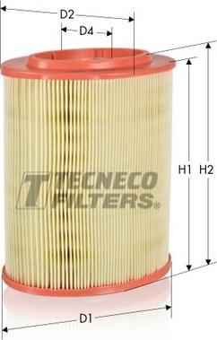 Tecneco Filters AR223-OV - Воздушный фильтр, двигатель autodif.ru