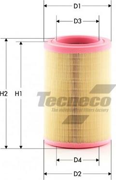 Tecneco Filters AR168 - Воздушный фильтр, двигатель autodif.ru