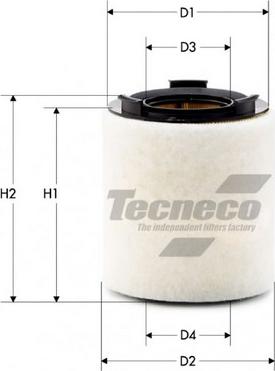 Tecneco Filters AR10822-S - Воздушный фильтр, двигатель autodif.ru