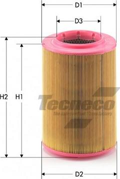 Tecneco Filters AR790 - Воздушный фильтр, двигатель autodif.ru
