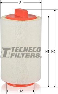 Tecneco Filters AR1287-S - Воздушный фильтр, двигатель autodif.ru