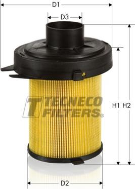 Tecneco Filters AR854 - Воздушный фильтр, двигатель autodif.ru