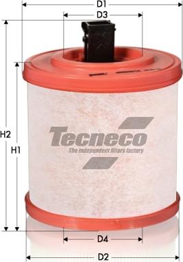 Tecneco Filters AR3015/14S - Воздушный фильтр, двигатель autodif.ru