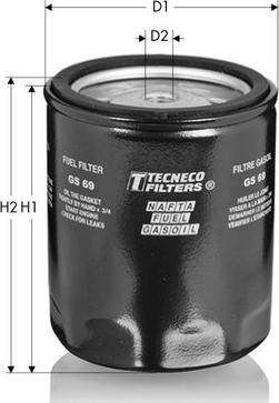 Tecneco Filters GS69 - Топливный фильтр autodif.ru