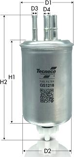 Tecneco Filters GS1218 - Топливный фильтр autodif.ru