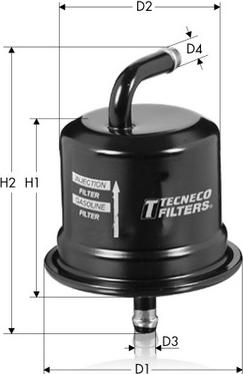 Tecneco Filters IN5974 - Топливный фильтр autodif.ru