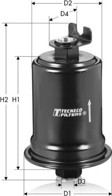 Tecneco Filters IN24 - Топливный фильтр autodif.ru