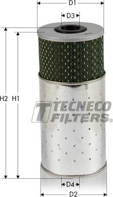 Tecneco Filters OL033L - Масляный фильтр autodif.ru
