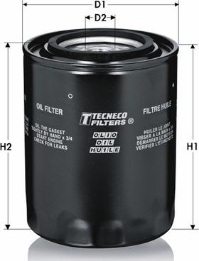 Tecneco Filters OL169 - Масляный фильтр autodif.ru